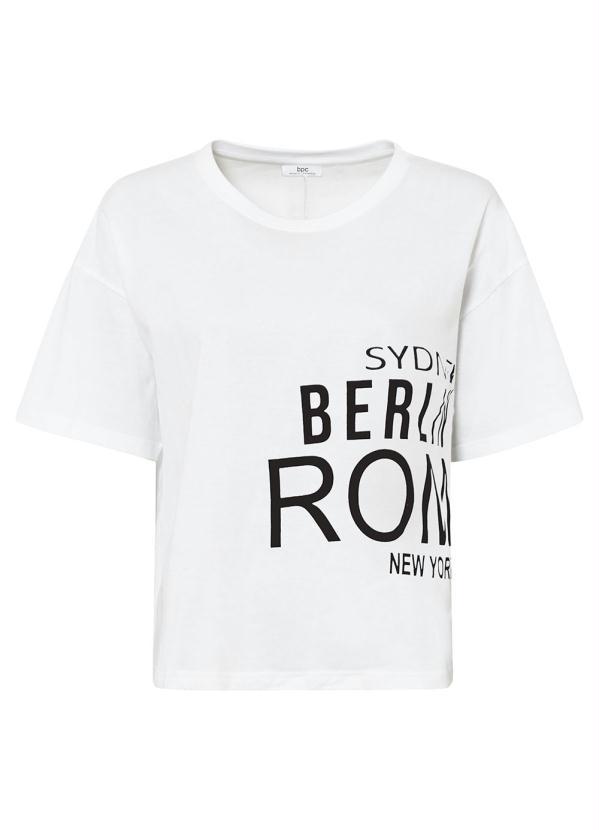 Outlet - T-Shirt com Estampa Branca 2