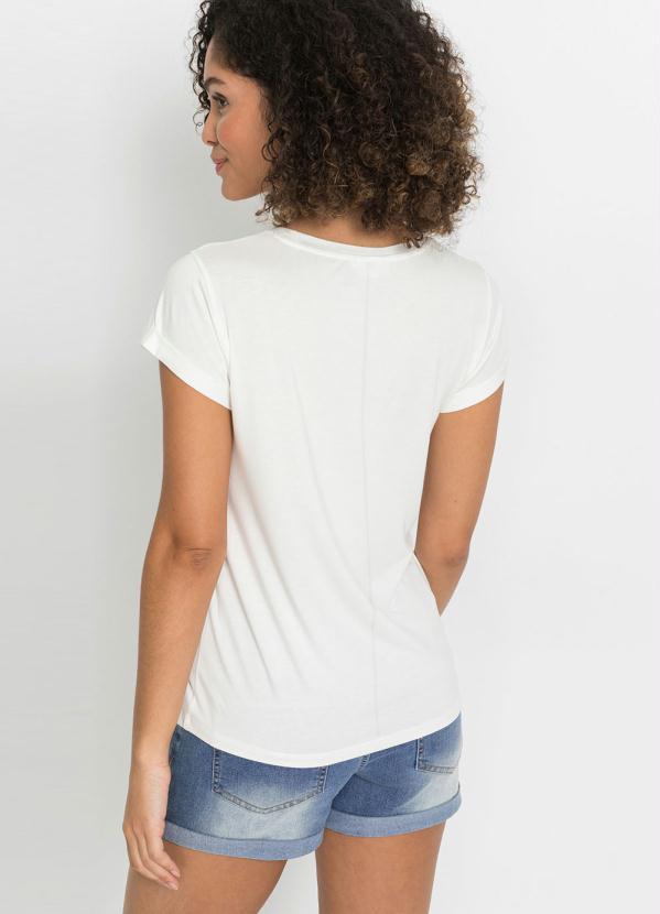 Queima Estoque - T-Shirt com Estampa Mar Branca 2