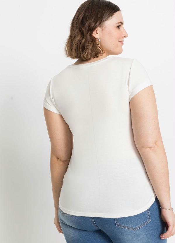 Queima Estoque - T-Shirt com Estampa Mar Branca 4