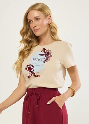 Naguchi - T-Shirt Delicate Flocado Croissant - NAGUCHI