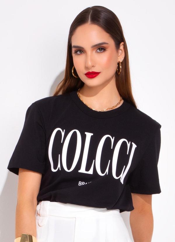 Colcci - T-Shirt em Malha Preto