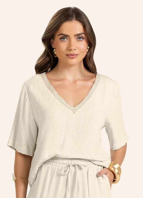 Endless - T- Shirt Feminina Bege