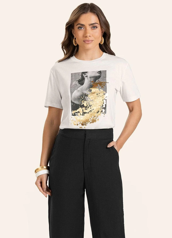 Endless - T-Shirt Feminina Bege 4