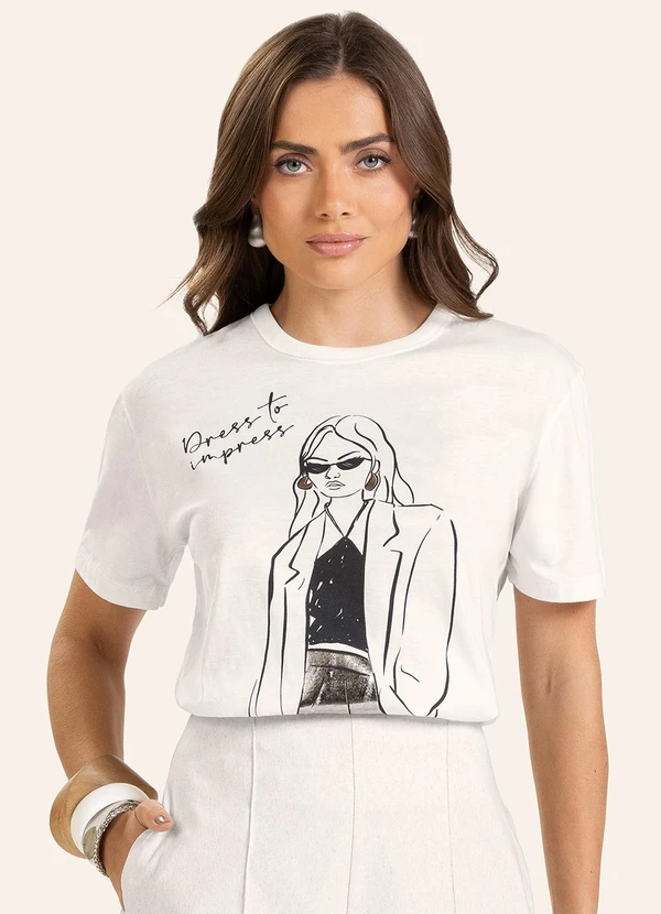 Endless - T- Shirt Feminina Bege 1