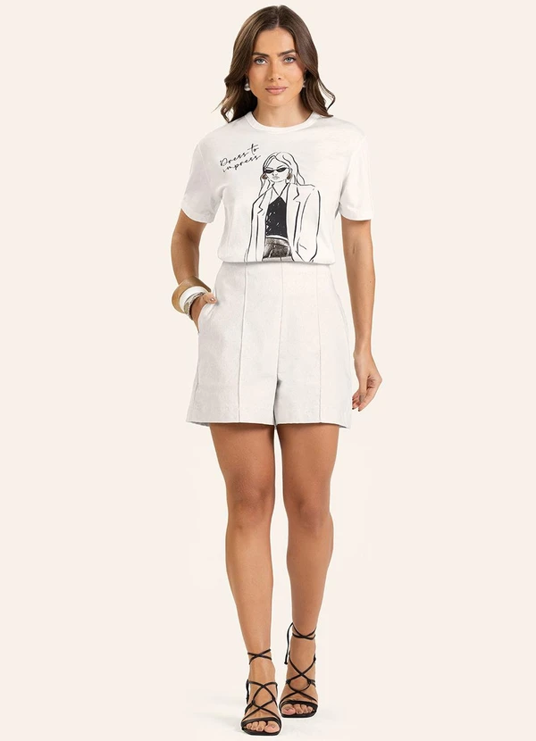 Endless - T- Shirt Feminina Bege 3