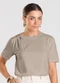 Dianna - T- Shirt Feminina com Detalhe em Nó Bege - variação: Bege