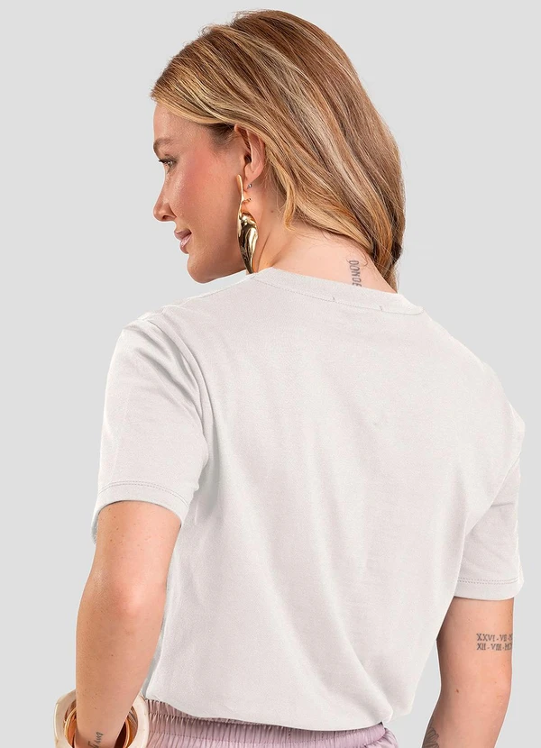 Dianna - T-Shirt Feminina com Estampa de Frutas Bege 2