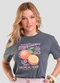Dianna - T-Shirt Feminina com Estampa de Frutas Cinza - variação: Cinza