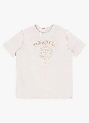 Endless - T Shirt Feminina com Estampa Localizada Bege - ENDLESS