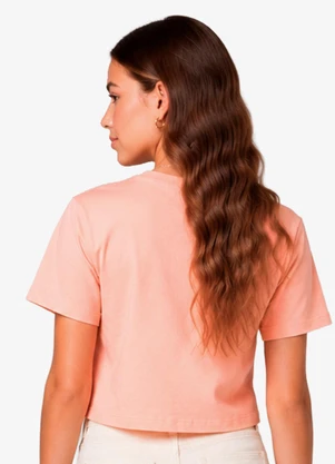 Minty - T Shirt Feminina com Foil Rosa - MINTY