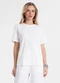 Endless - T-Shirt Feminina Cotton com Aplicações Preto - variação: Bege