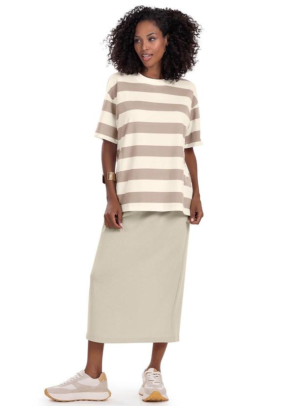 Rovitex - T- Shirt Feminina Cotton Leve Marrom 2