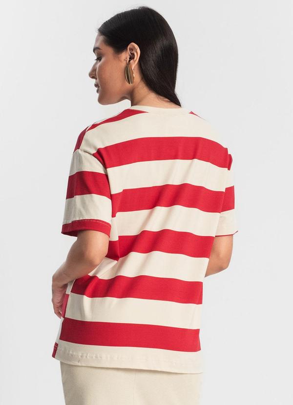 Rovitex - T- Shirt Feminina Cotton Leve Vermelho 3