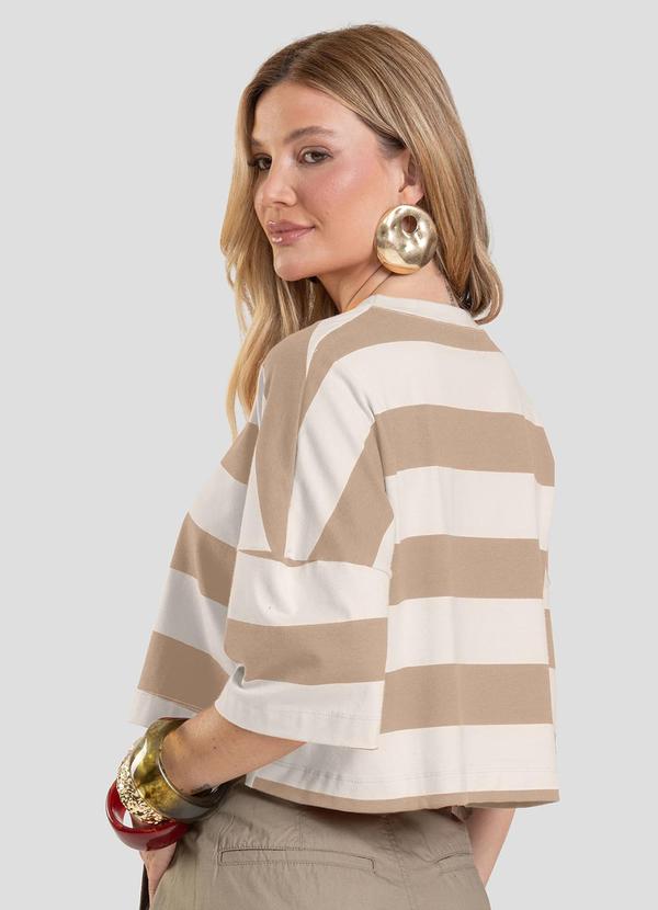 Dianna - T- Shirt Feminina Cropped Marrom 2