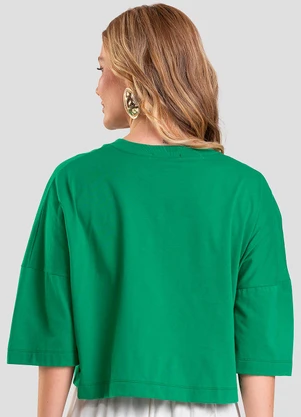 Dianna - T- Shirt Feminina Cropped Verde - DIANNA