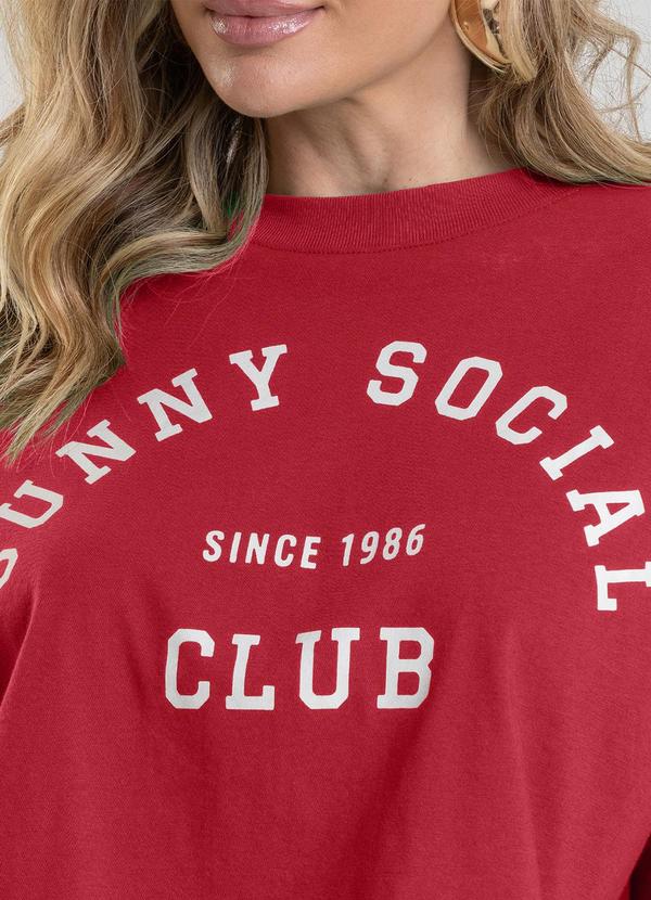 Dianna - T- Shirt Feminina Cropped Vermelho 4