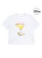Marialícia - T-Shirt Feminina Drinks Regular Branco - variação: Branco