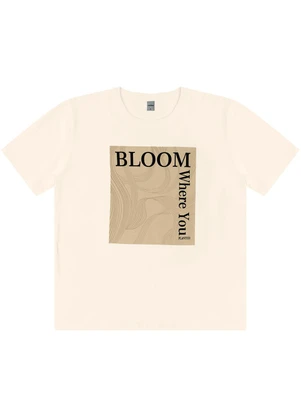 Rovitex - T- Shirt Feminina em Meia Malha Bege - ROVITEX