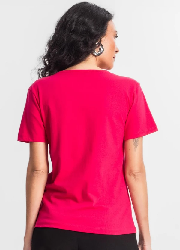 Select - T-Shirt Feminina Estampada Rosa 2