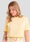 Dianna - T- Shirt Feminina Lisa Azul - variação: Amarelo