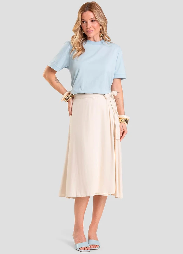 Dianna - T- Shirt Feminina Lisa Azul 3