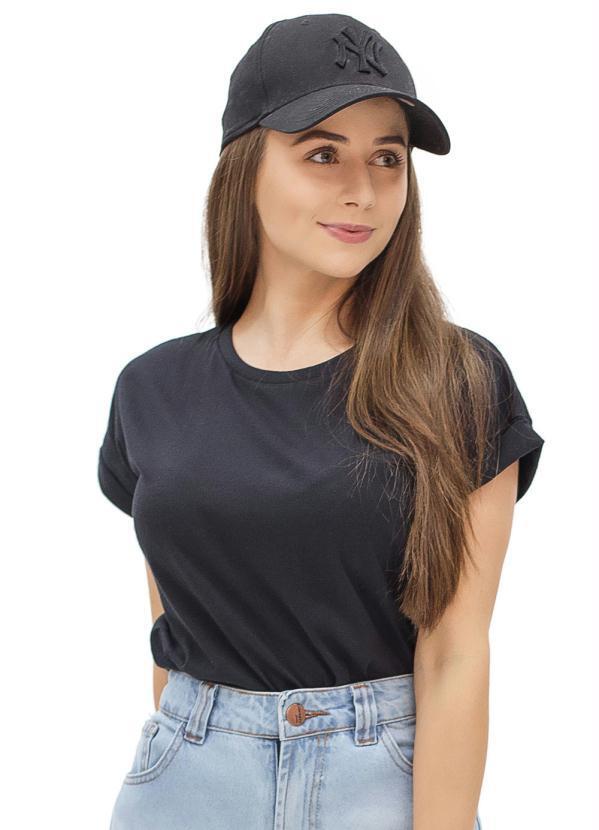 Up Close - T-Shirt Feminina Lisa Preto