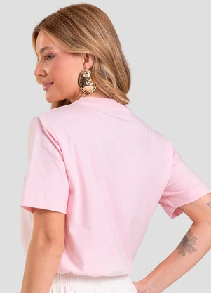 Dianna - T- Shirt Feminina Lisa Rosa - DIANNA