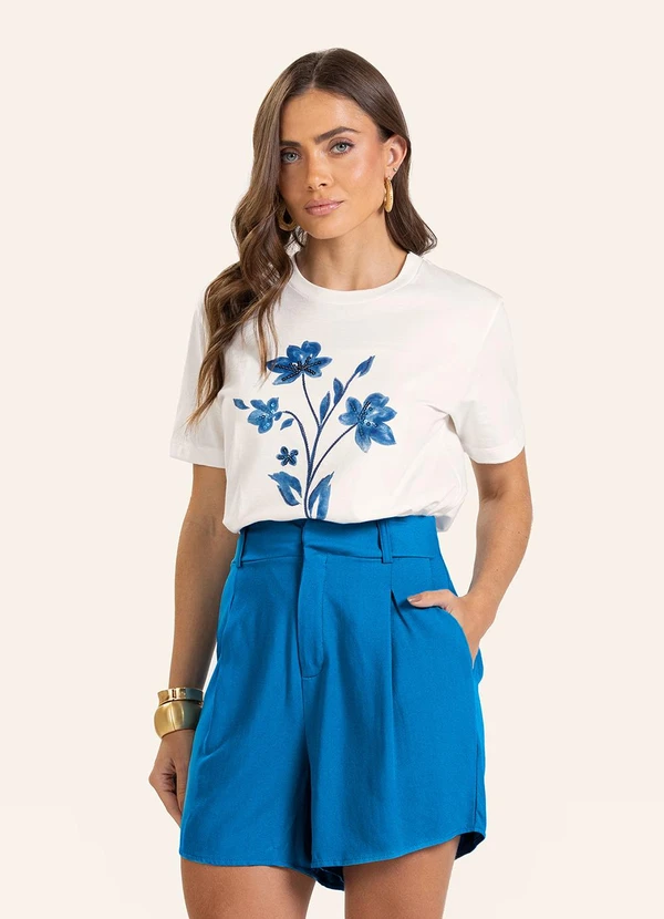 Endless - T- Shirt Feminina Manga Curta Bege