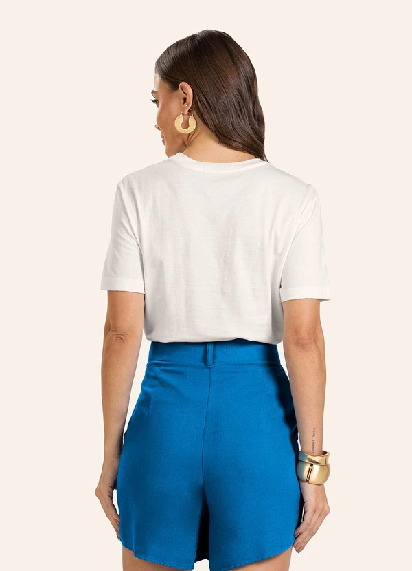 Endless - T- Shirt Feminina Manga Curta Bege 2