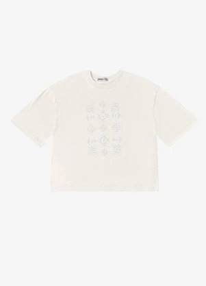 Endless - T- Shirt Feminina Manga Curta Bege - ENDLESS