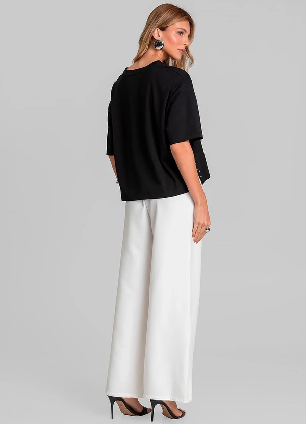 Dianna - T- Shirt Feminina Manga Curta Box Preto 4