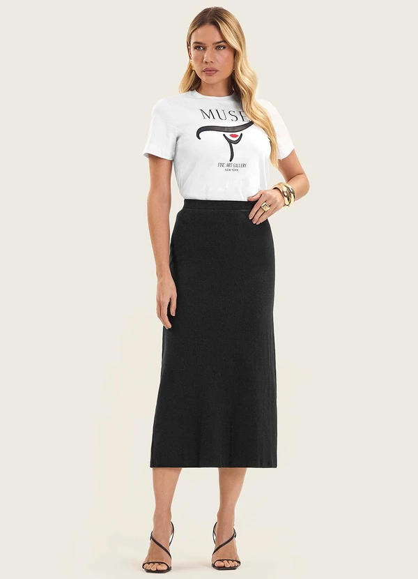 Endless - T- Shirt Feminina Manga Curta Branco 2