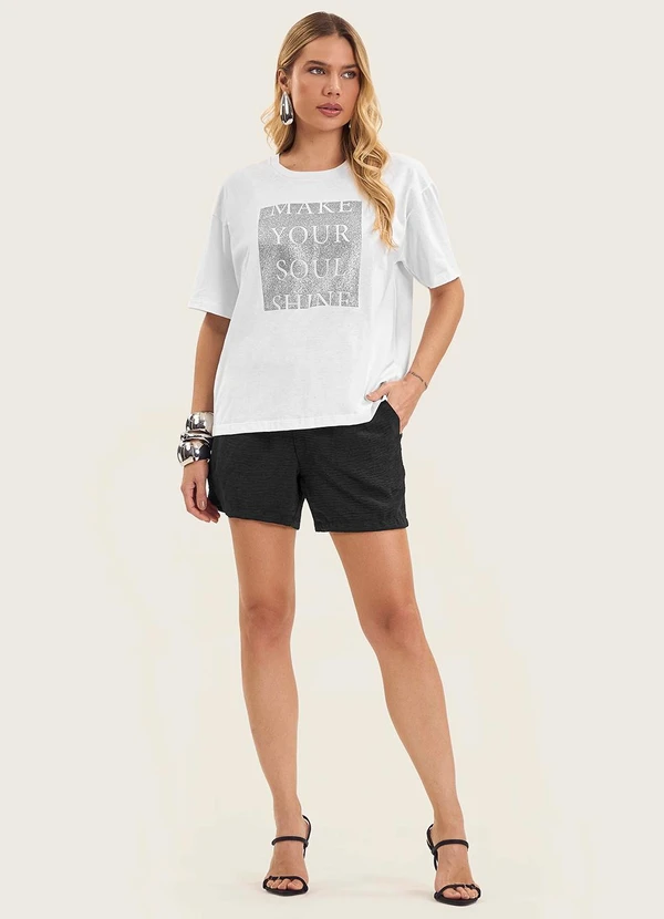 Endless - T- Shirt Feminina Manga Curta Branco 2