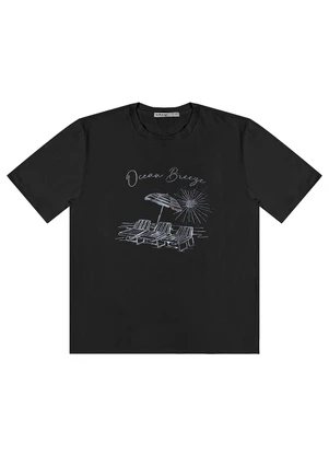 Endless - T- Shirt Feminina Manga Curta Preto - ENDLESS