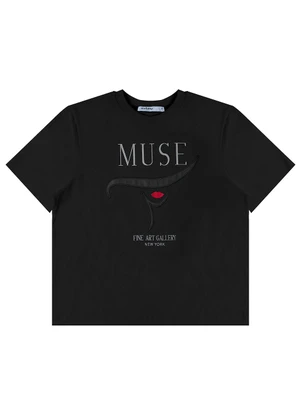 Endless - T- Shirt Feminina Manga Curta Preto - ENDLESS