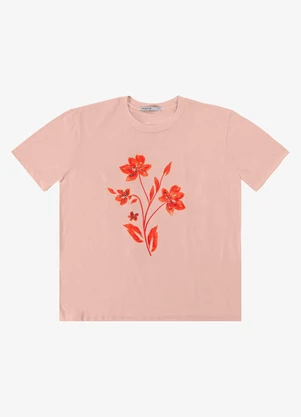 Endless - T- Shirt Feminina Manga Curta Rosa - ENDLESS