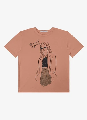 Endless - T- Shirt Feminina Marrom - ENDLESS