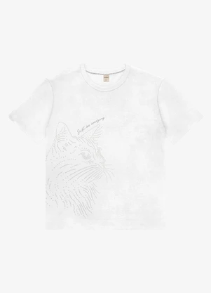Rovitex - T- Shirt Feminina Meia Malha Branco - ROVITEX