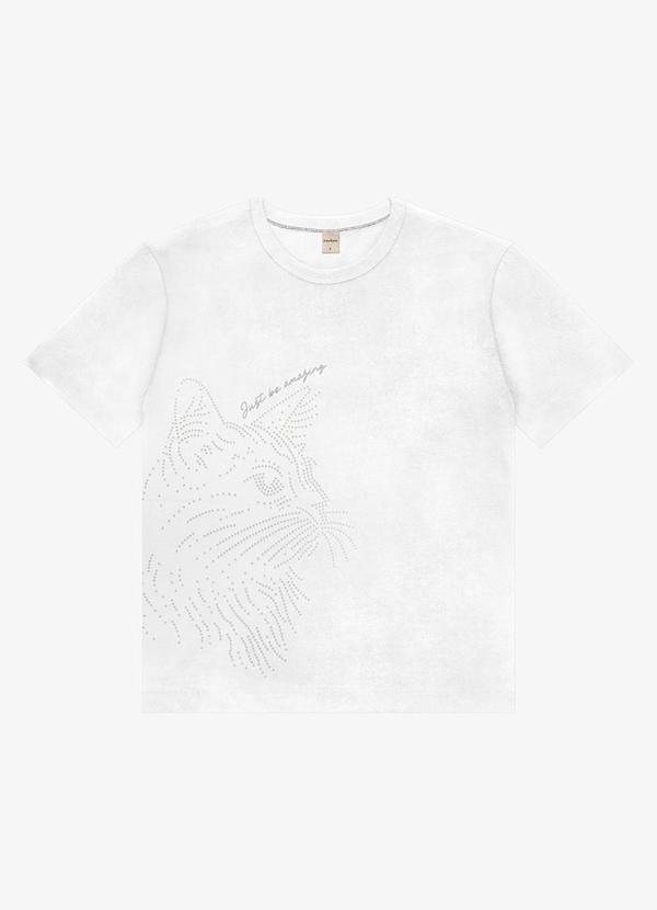 Rovitex - T- Shirt Feminina Meia Malha Branco