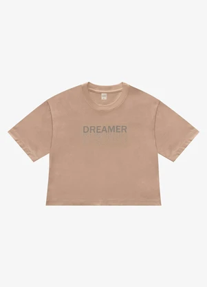 Rovitex - T- Shirt Feminina Meia Malha Marrom - ROVITEX