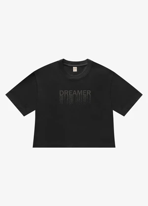 Rovitex - T- Shirt Feminina Meia Malha Preto - ROVITEX