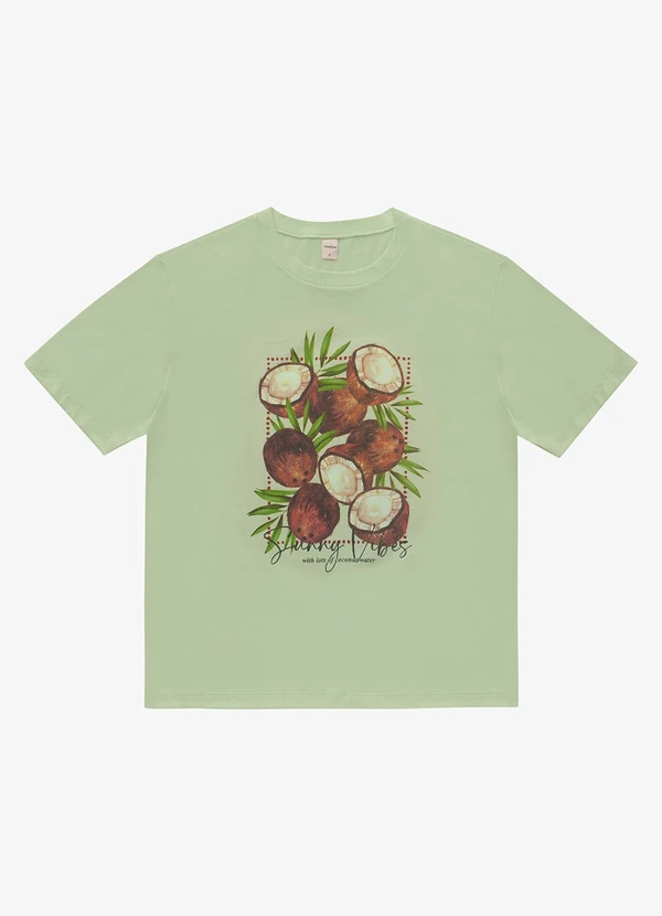 Rovitex - T- Shirt Feminina Meia Malha Verde