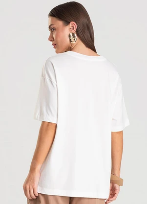 Dianna - T- Shirt Feminina Oversized Bege - DIANNA