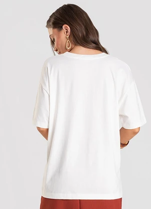Dianna - T- Shirt Feminina Oversized Bege - DIANNA
