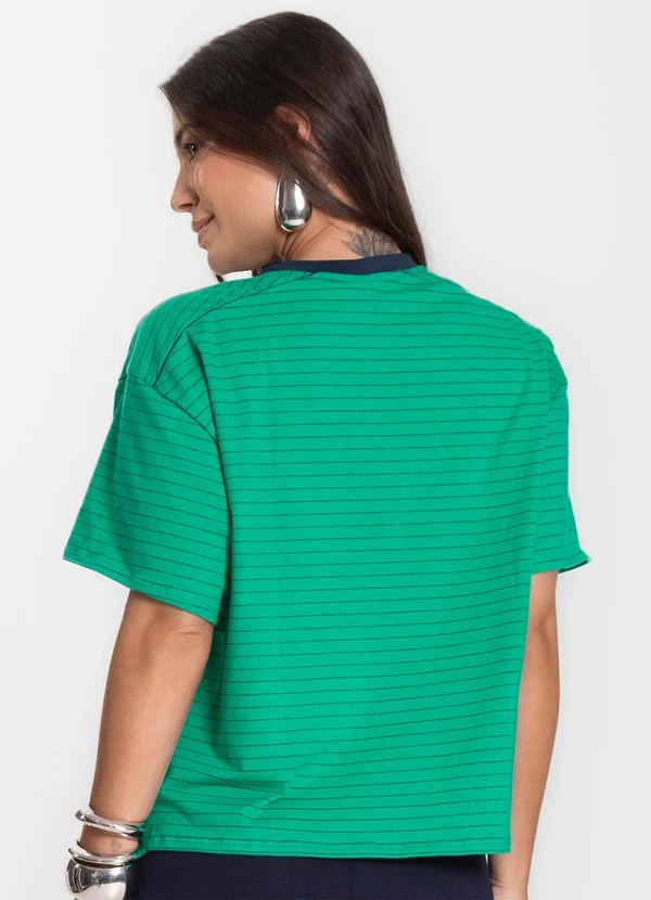 Infinita Cor - T- Shirt Feminina Verde 2