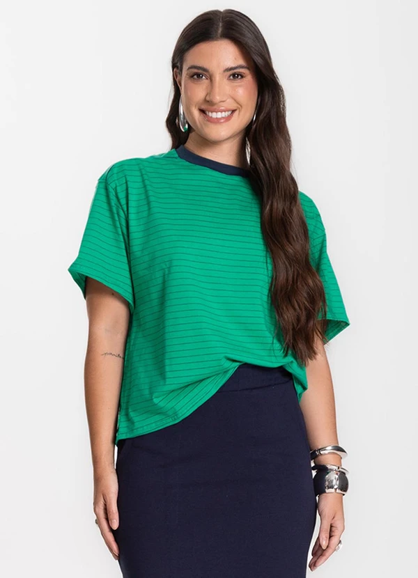 Infinita Cor - T- Shirt Feminina Verde 4