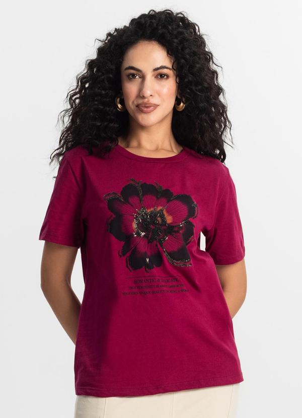 Rovitex - T-Shirt Feminina Vermelho