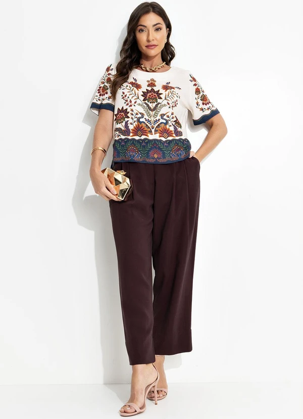 Farm - T-Shirt Jardim Maravilhoso Bege 3