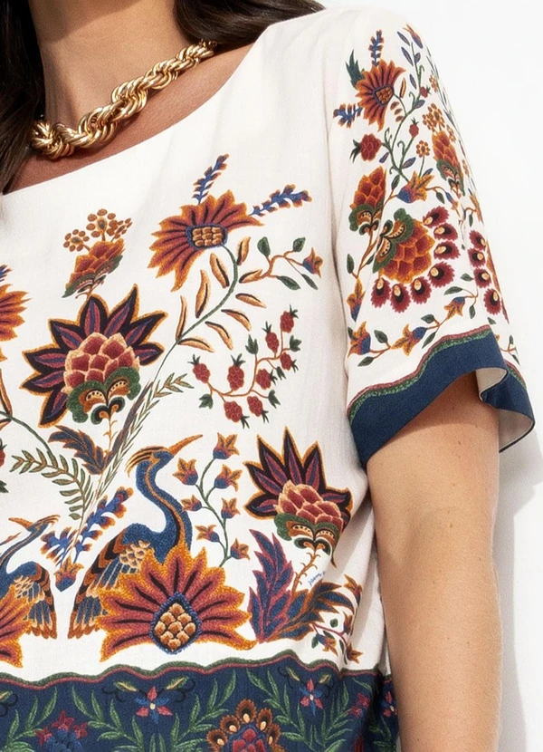 Farm - T-Shirt Jardim Maravilhoso Bege 8