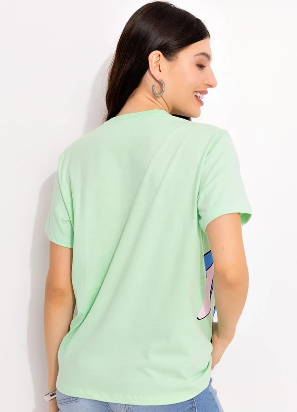 Disney - T-Shirt Lima em Malha de Algodão Penteado 2